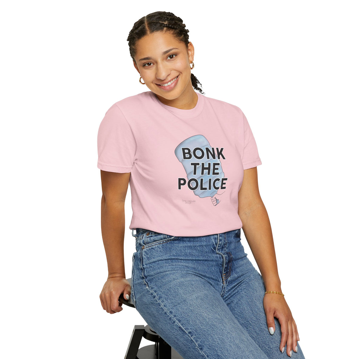 Graphic T-Shirt "Bonk the Police" Funny Meme Tee