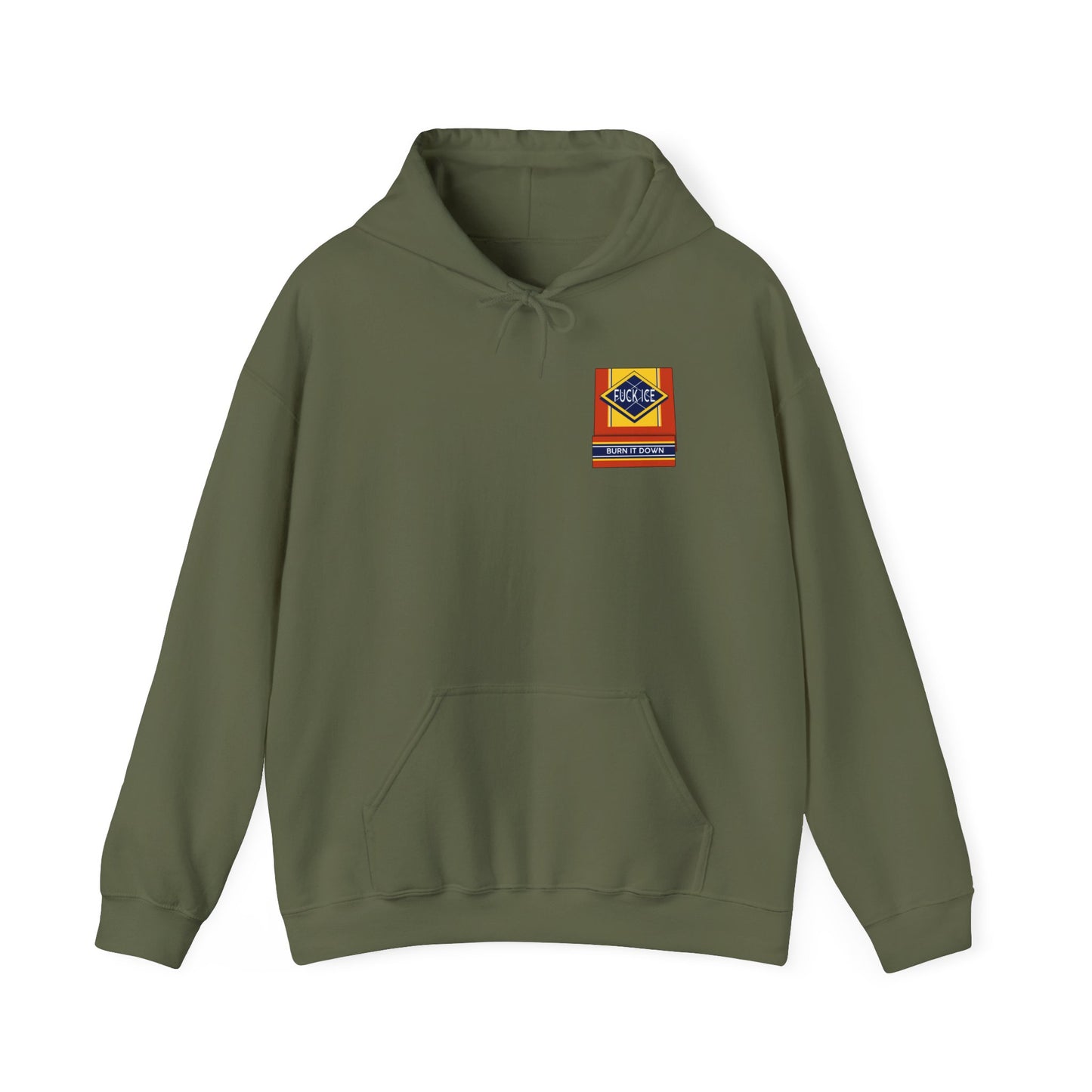 Matchbox Graphic Hoodie | Burn It Down Slogan
