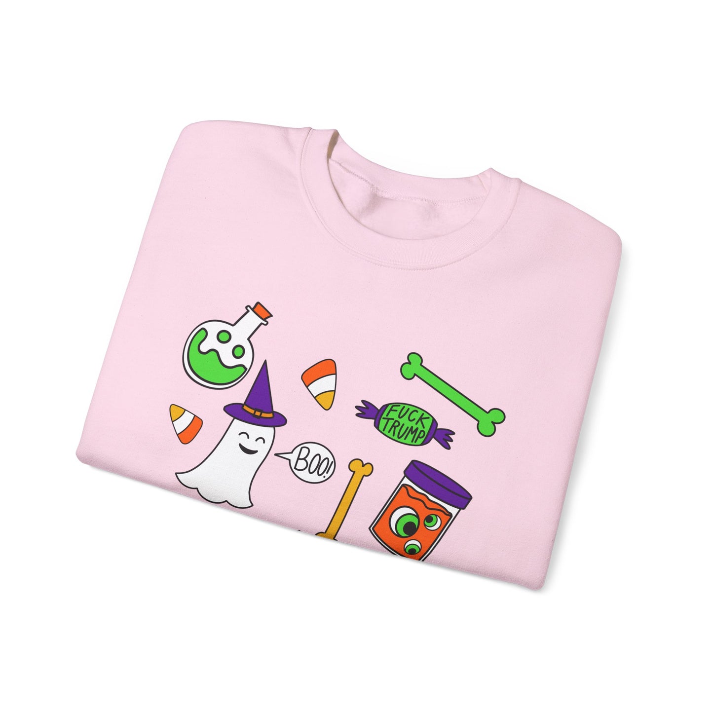 Halloween Candy Ghosts Crewneck Sweatshirt — Cute Spooky Graphic