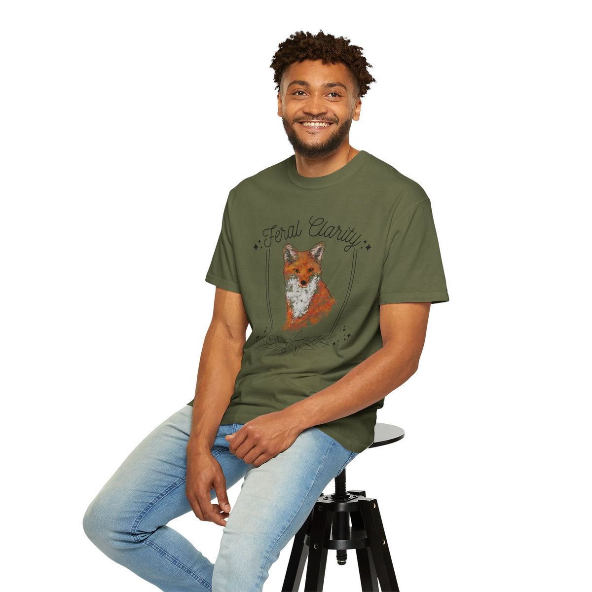 Feral Clarity Fox Graphic T-Shirt