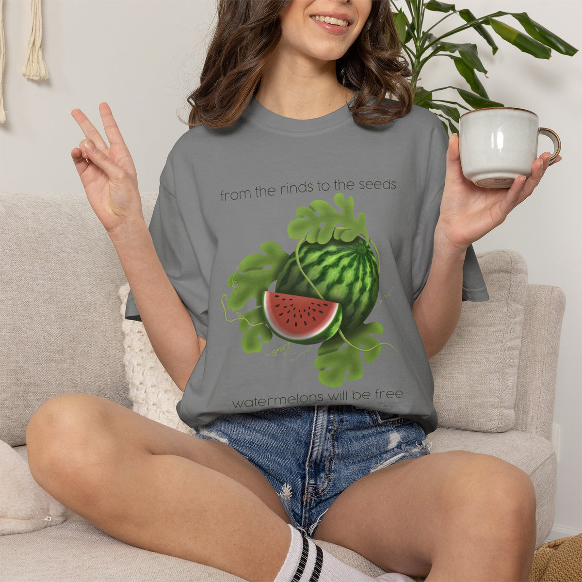 Watermelon Tree T-Shirt — "From the rains to the seeds... watermelons will be free"