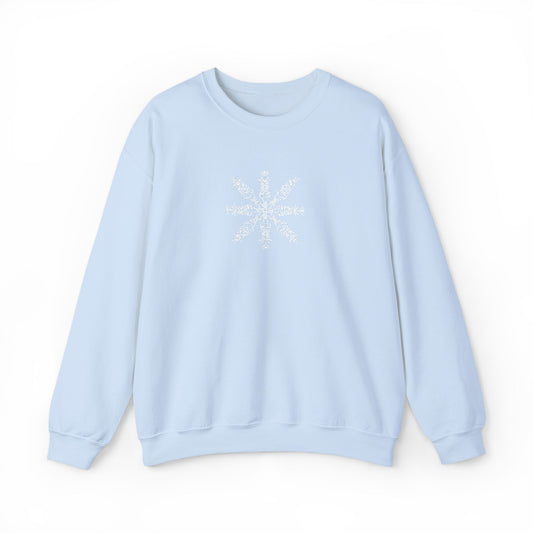 Slightly Subtle Snowflake Unisex Heavy Blend™ Crewneck Sweatshirt