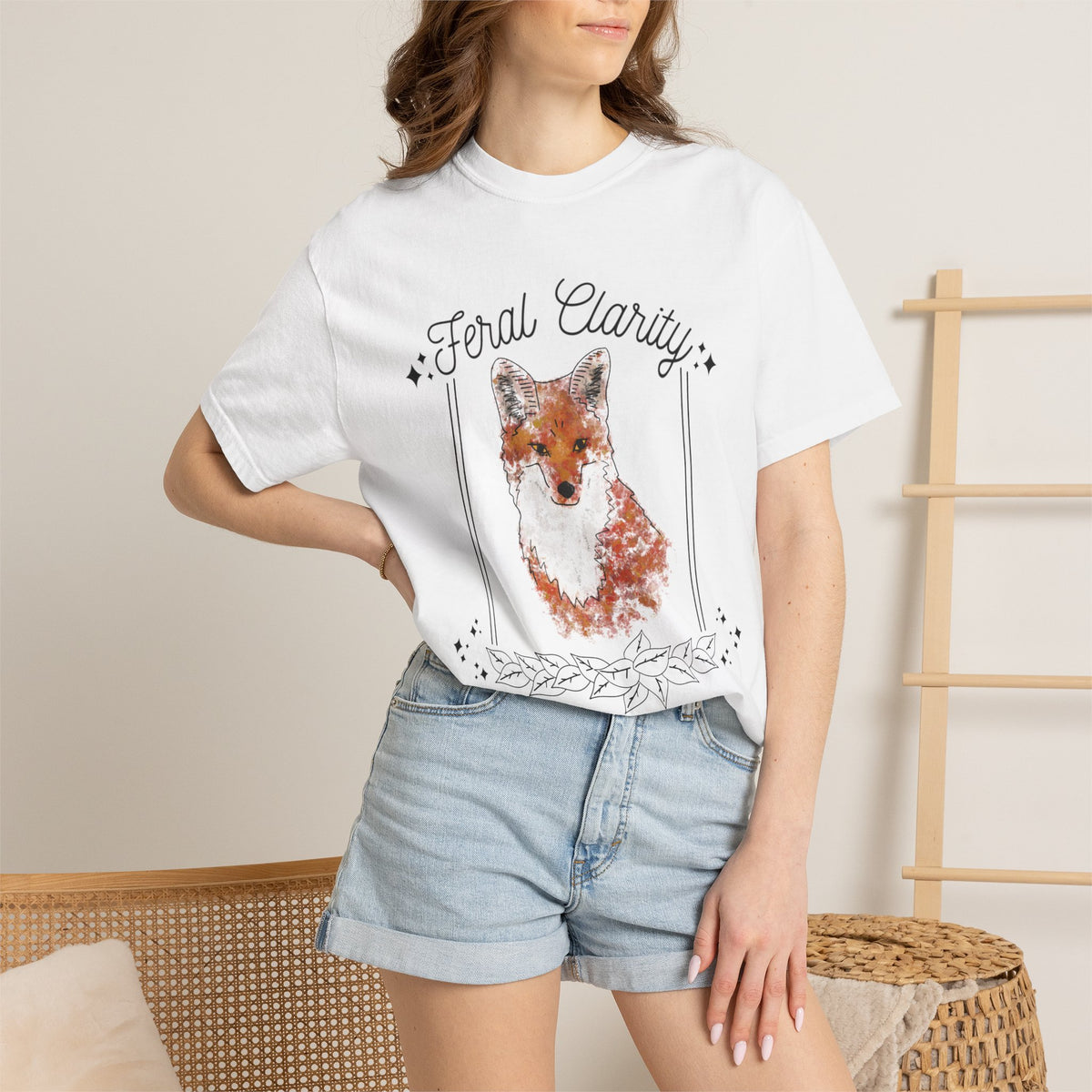 Feral Clarity Fox Graphic T-Shirt