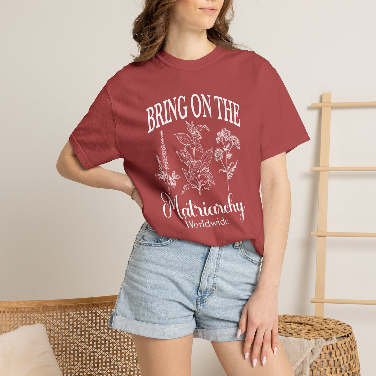 Bring On The Matriarchy T-shirt Feminist Floral Graphic Tee