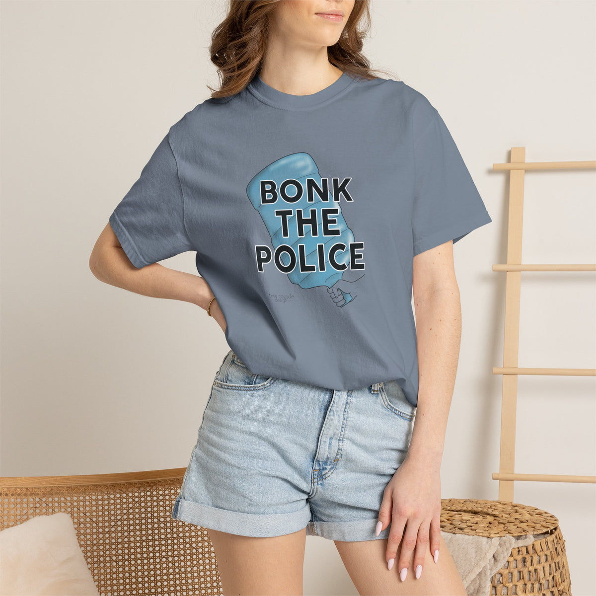 Graphic T-Shirt "Bonk the Police" Funny Meme Tee