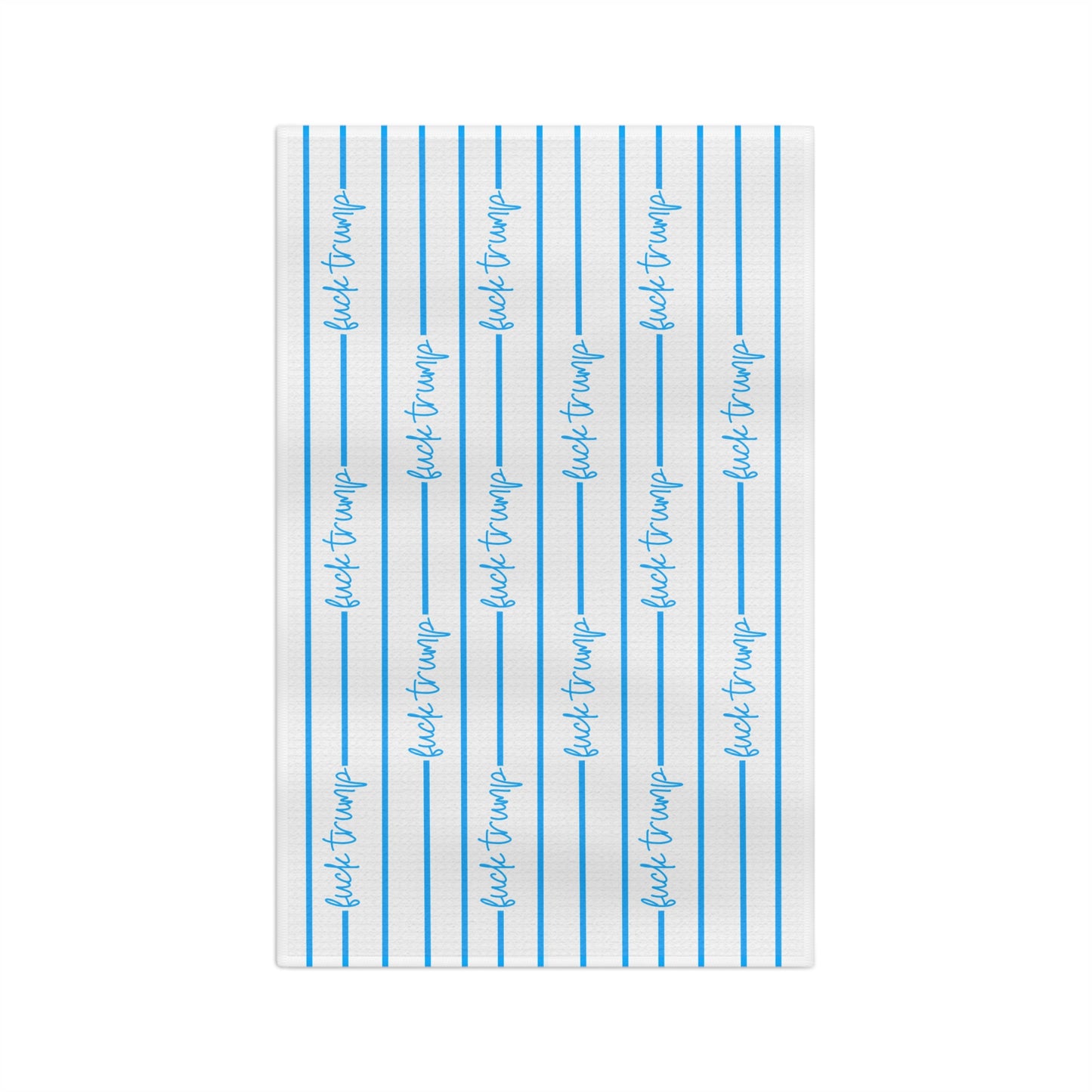 Slightly Subtle Blue Script Stripe pattern Microfiber Tea Towel | Kitchen Dish Towel