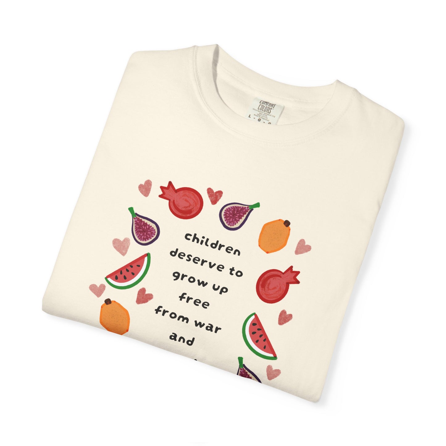 Children Deserve to Grow Up Tee Anti War Peace & Freedom Statement T-Shirt