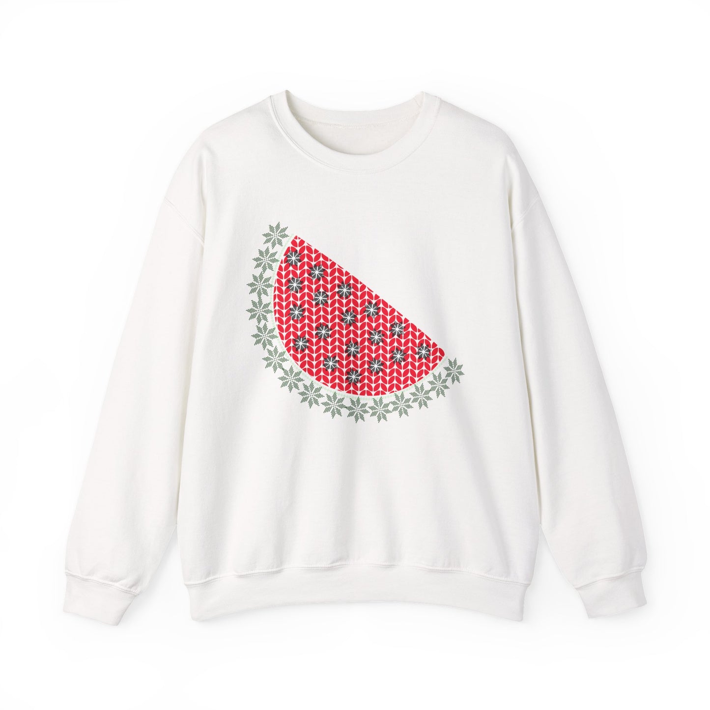 Watermelon Ugly Sweater Unisex Heavy Blend™ Crewneck Sweatshirt