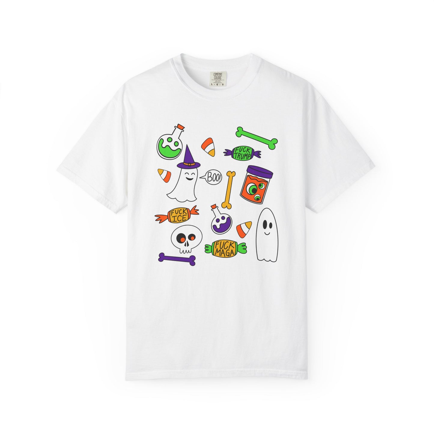 Halloween Candy Ghosts T-Shirt — Cute Spooky Trick-or-Treat Graphic Tee