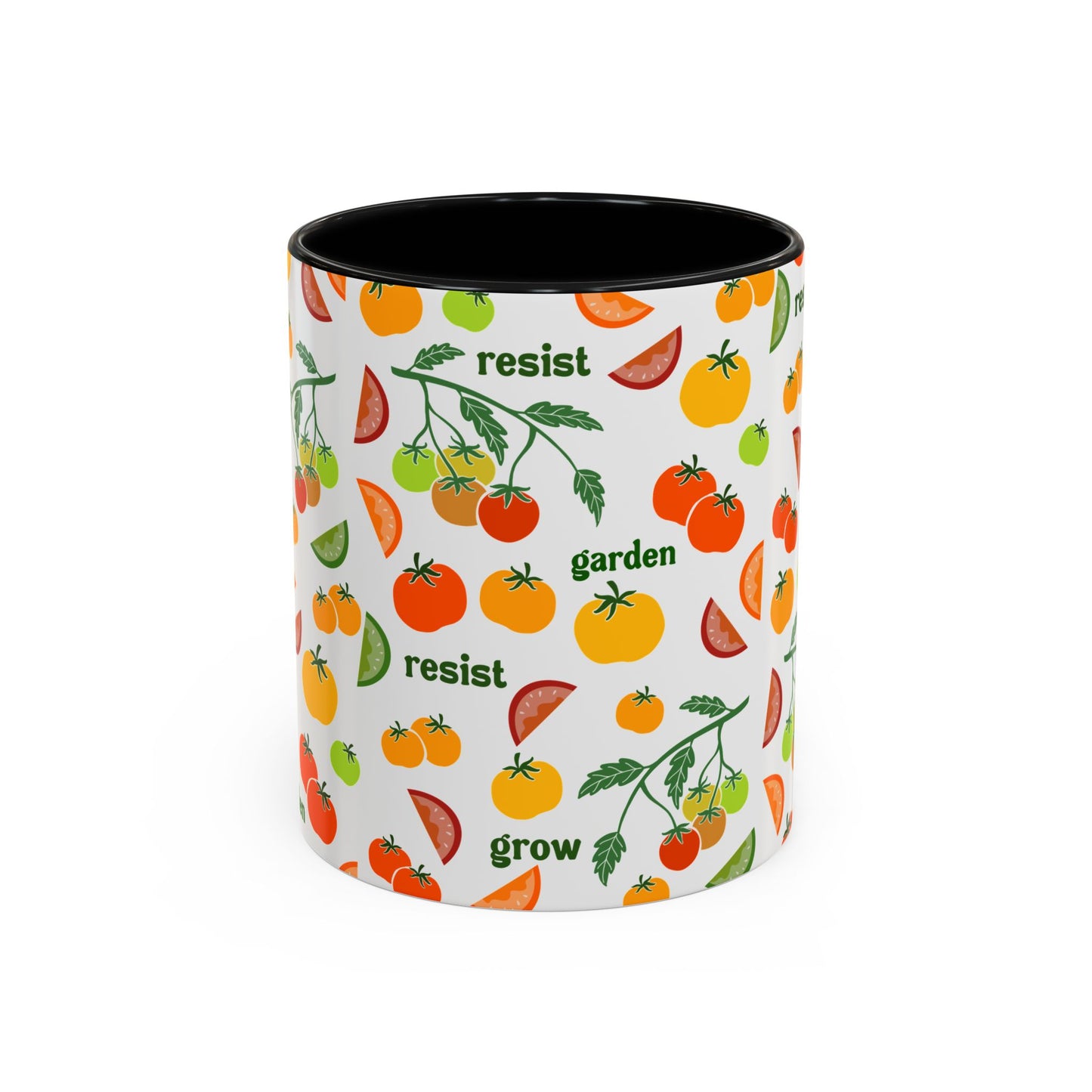 Resist Grow Garden tomatoes coffee mug | Accent Mug 11oz 15oz