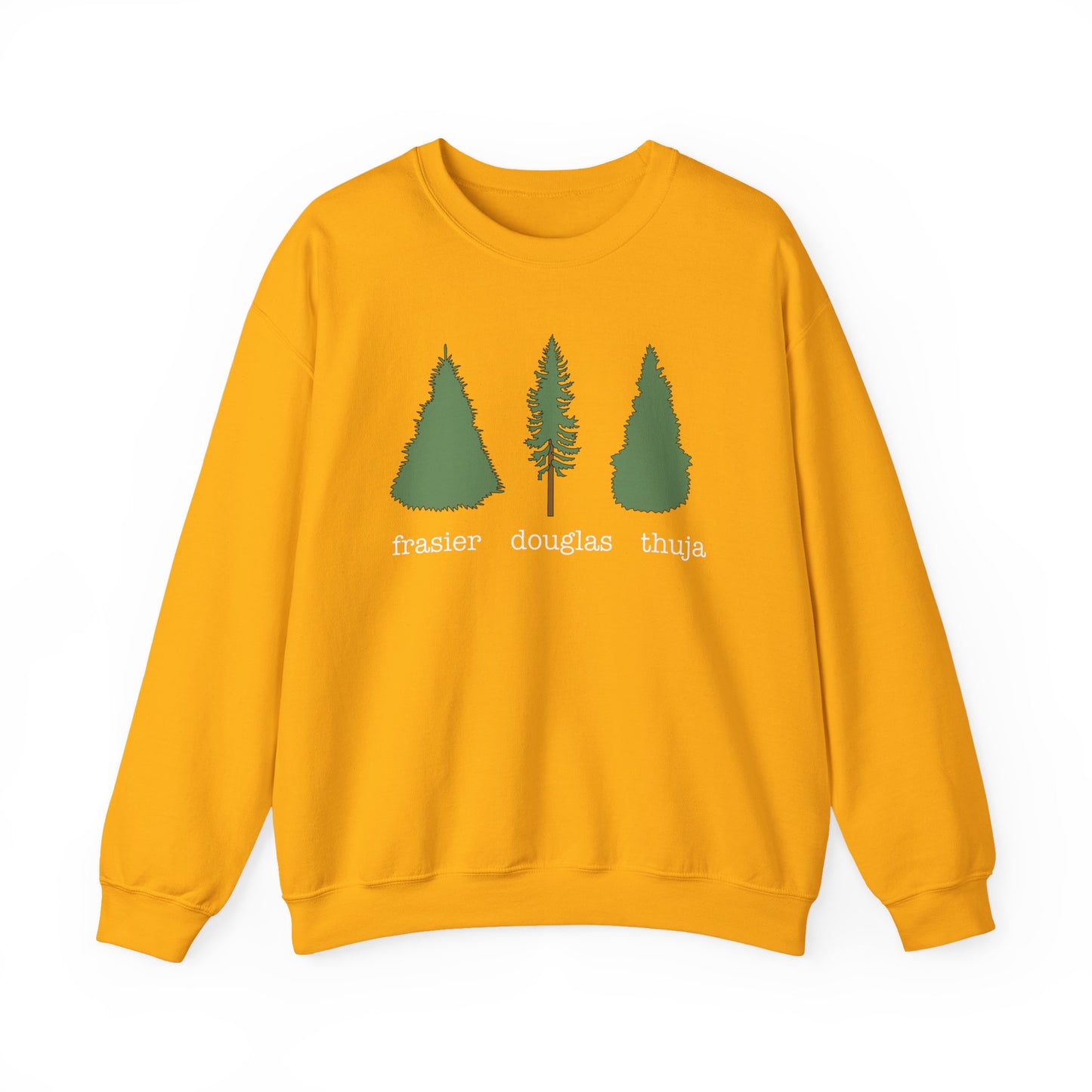 Frasier Douglas Thuja FDT Pine Tree Eco-Friendly Tree Sweatshirt, Unisex Crewneck, Nature Lover Gift, Casual Outfit, Gift for Him or Her