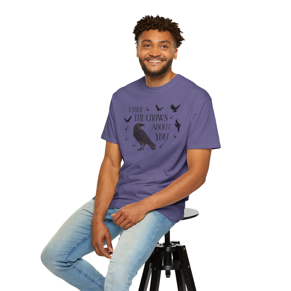 I Told The Crows About You Witchy Crow Raven Graphic Tee