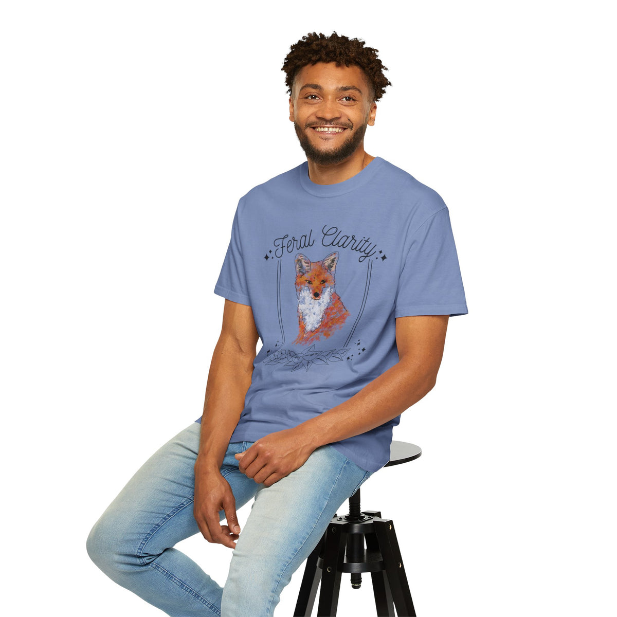 Feral Clarity Fox Graphic T-Shirt