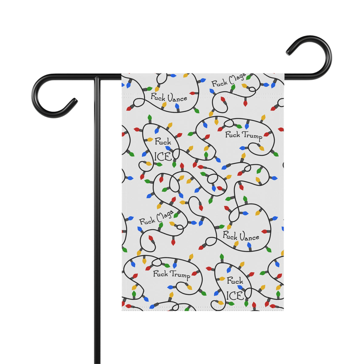 FDT Political Christmas Lights Garden Flag