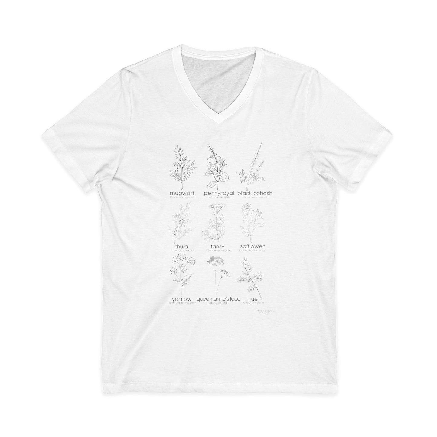 Herbs for Reproductive Freedom Unisex Jersey Short Sleeve V-Neck Tee