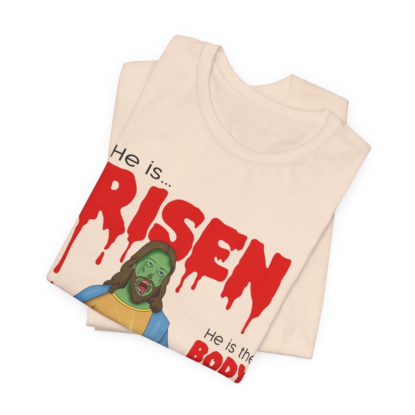 Zombie Jesus He Is Risen Shirt Unisex Jersey Tee, Easter Gift, Religious Humor Shirt, Resurrection Celebration Tee, Christian Apparel