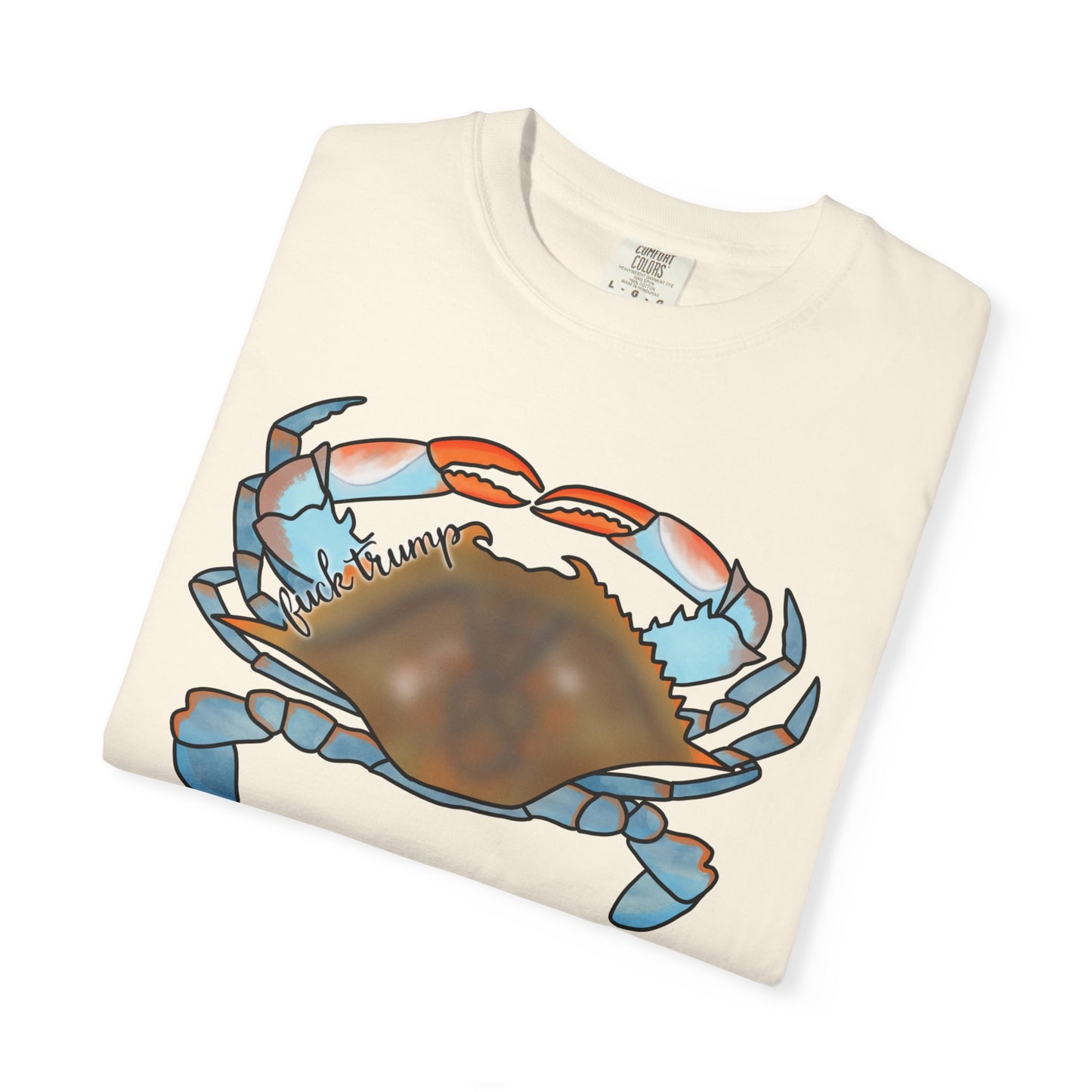Slightly Subtle Blue Crab Graphic T-Shirt — Coastal Seafood Beach Tee