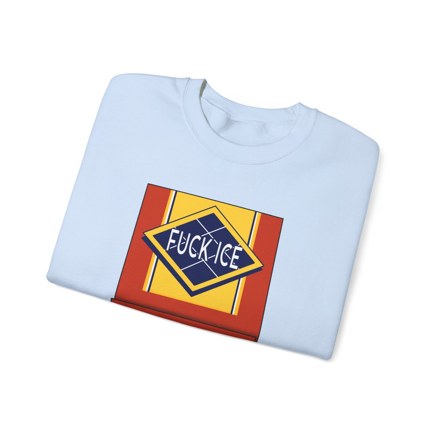 Matchbook graphic crewneck sweatshirt | Burn It Down design, protest slogan