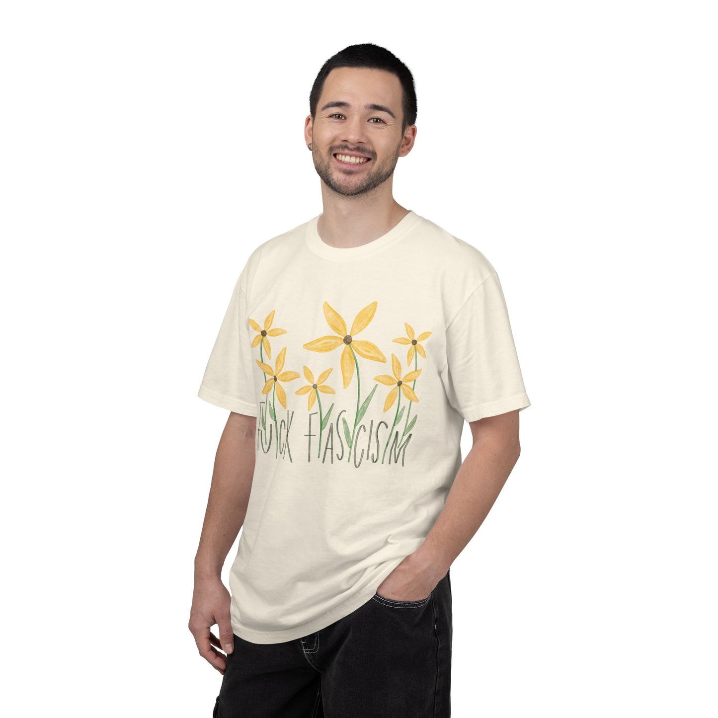 Slightly Subtle Black Eyed Susan T-Shirt | Yellow Floral Comfort Colors Tee