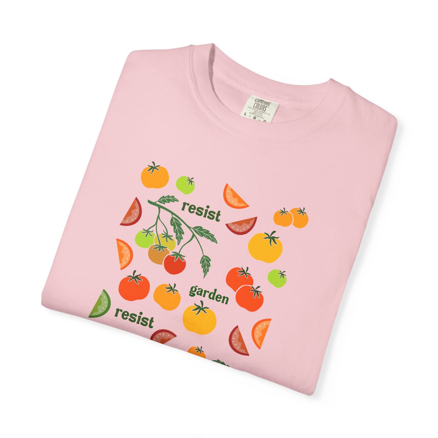 Resist Garden Grow T-shirt | Tomato Garden Illustration