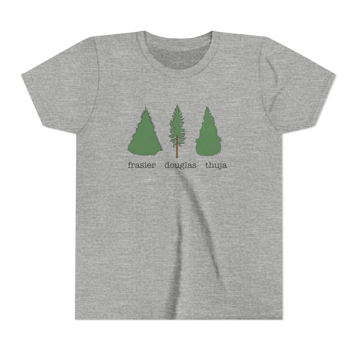 Youth Short Sleeve Tee – Fraser Douglas Thuja Tree Lover Shirt
