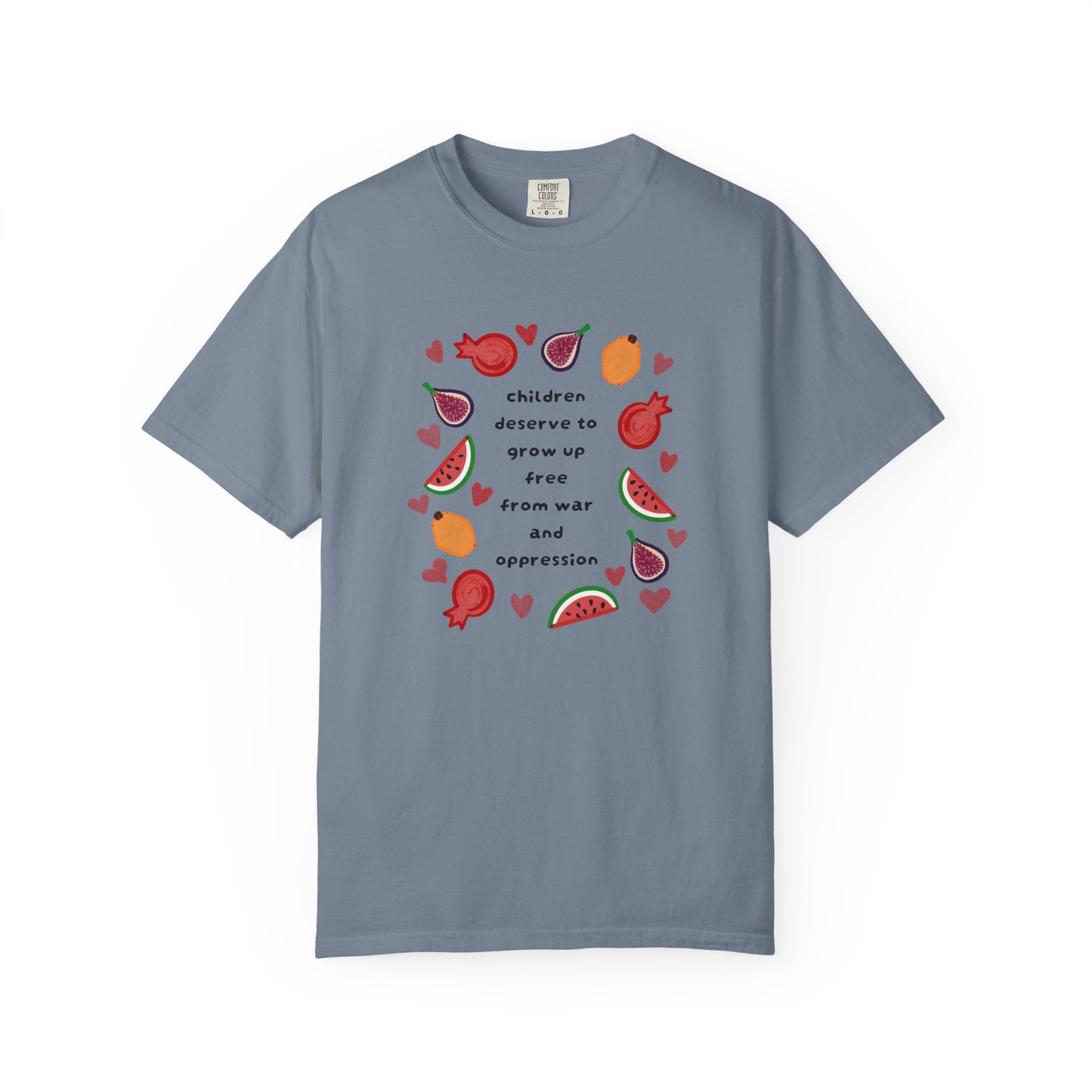 Children Deserve to Grow Up Tee Anti War Peace & Freedom Statement T-Shirt