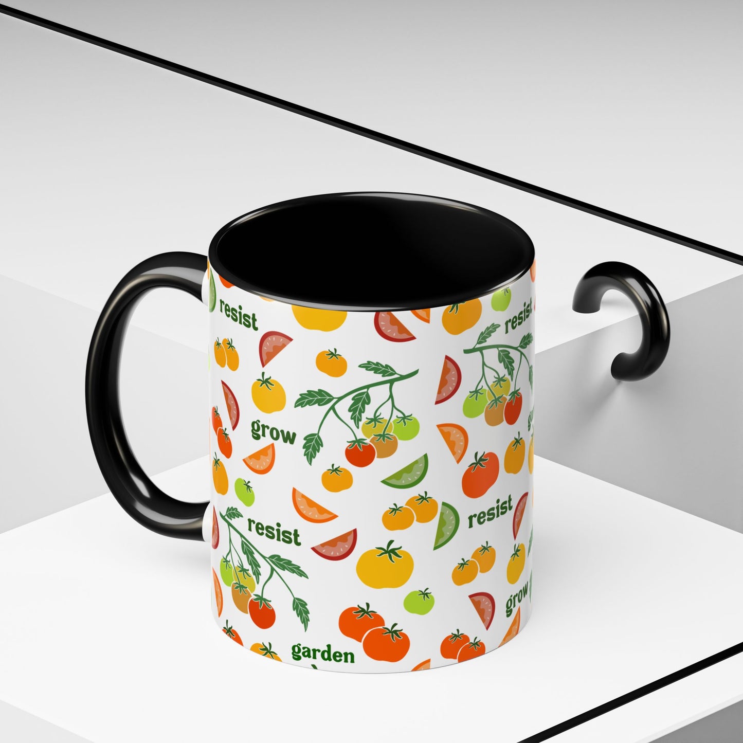 Resist Grow Garden tomatoes coffee mug | Accent Mug 11oz 15oz
