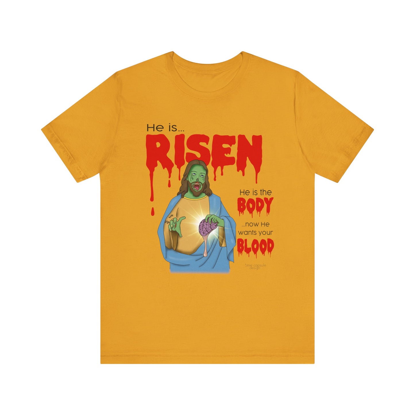 Zombie Jesus He Is Risen Shirt Unisex Jersey Tee, Easter Gift, Religious Humor Shirt, Resurrection Celebration Tee, Christian Apparel