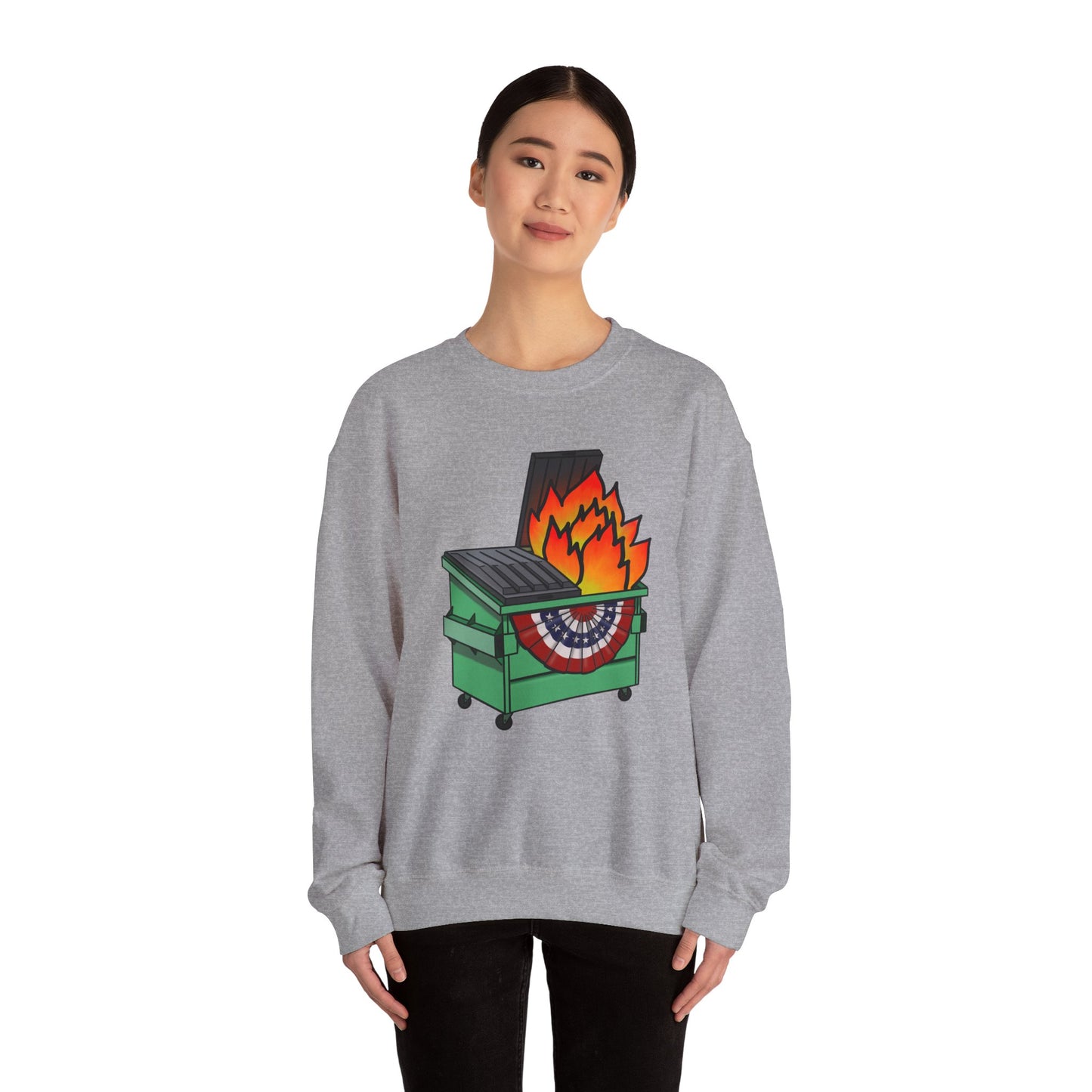 American Dumpster Fire Unisex Heavy Blend™ Crewneck Sweatshirt