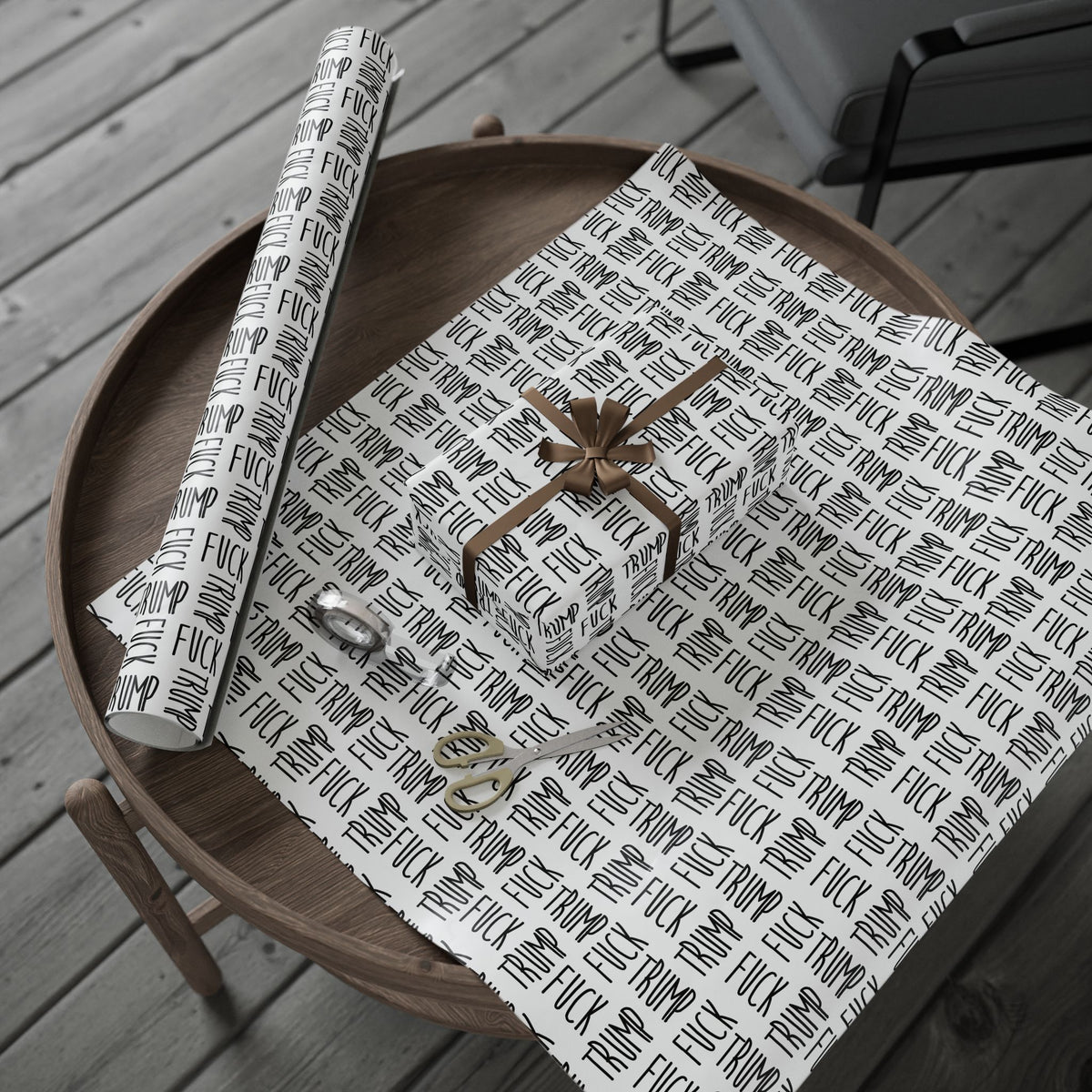 Slightly Subtle Farmhouse Text Wrapping Papers, Basketweave Pattern, Birthday, Christmas, Holiday Packaging, Rustic Design Paper Roll