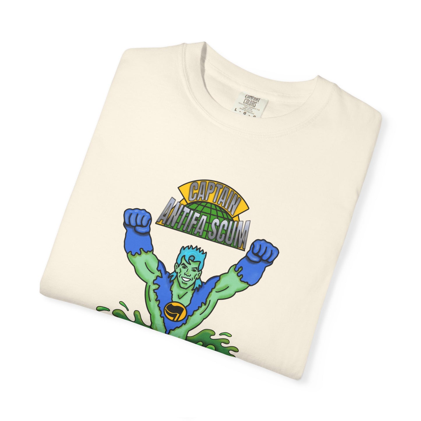 Captain Antifa Scum Reflecting Pool Algae Shirt
