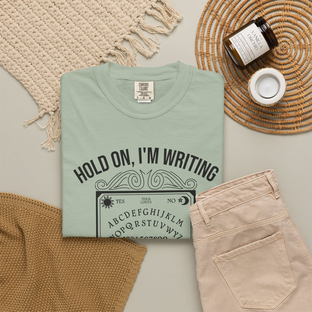 Hold On I'm Writing A Letter To My Senator T-Shirt Ouija Board Political Protest Tee