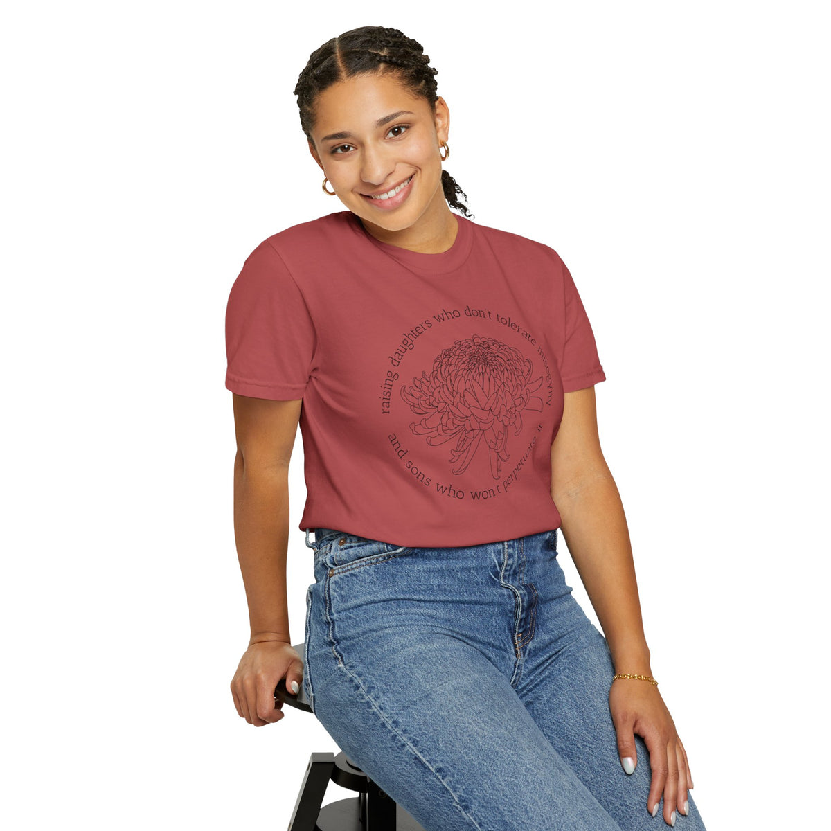 Floral Raising Daughters and Sons T-Shirt Botanical Line Art