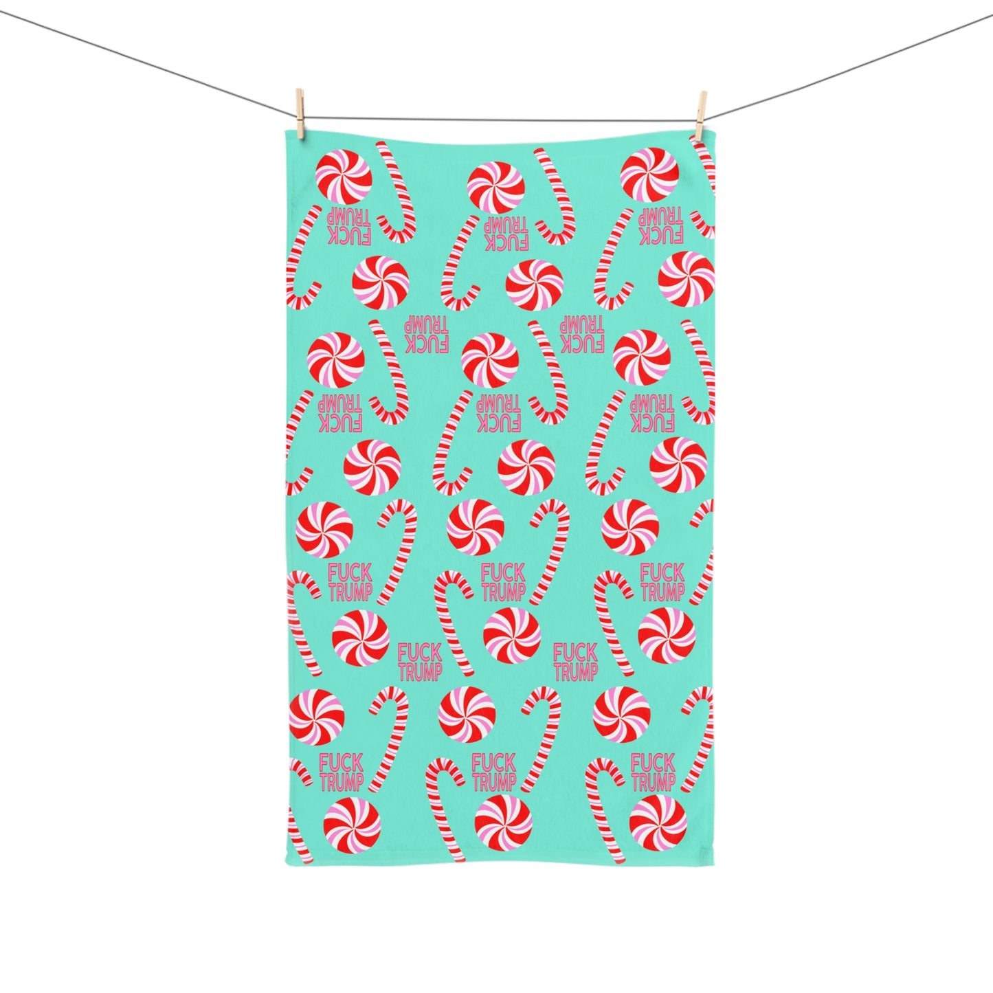 Subtle Peppermint Hand Towel