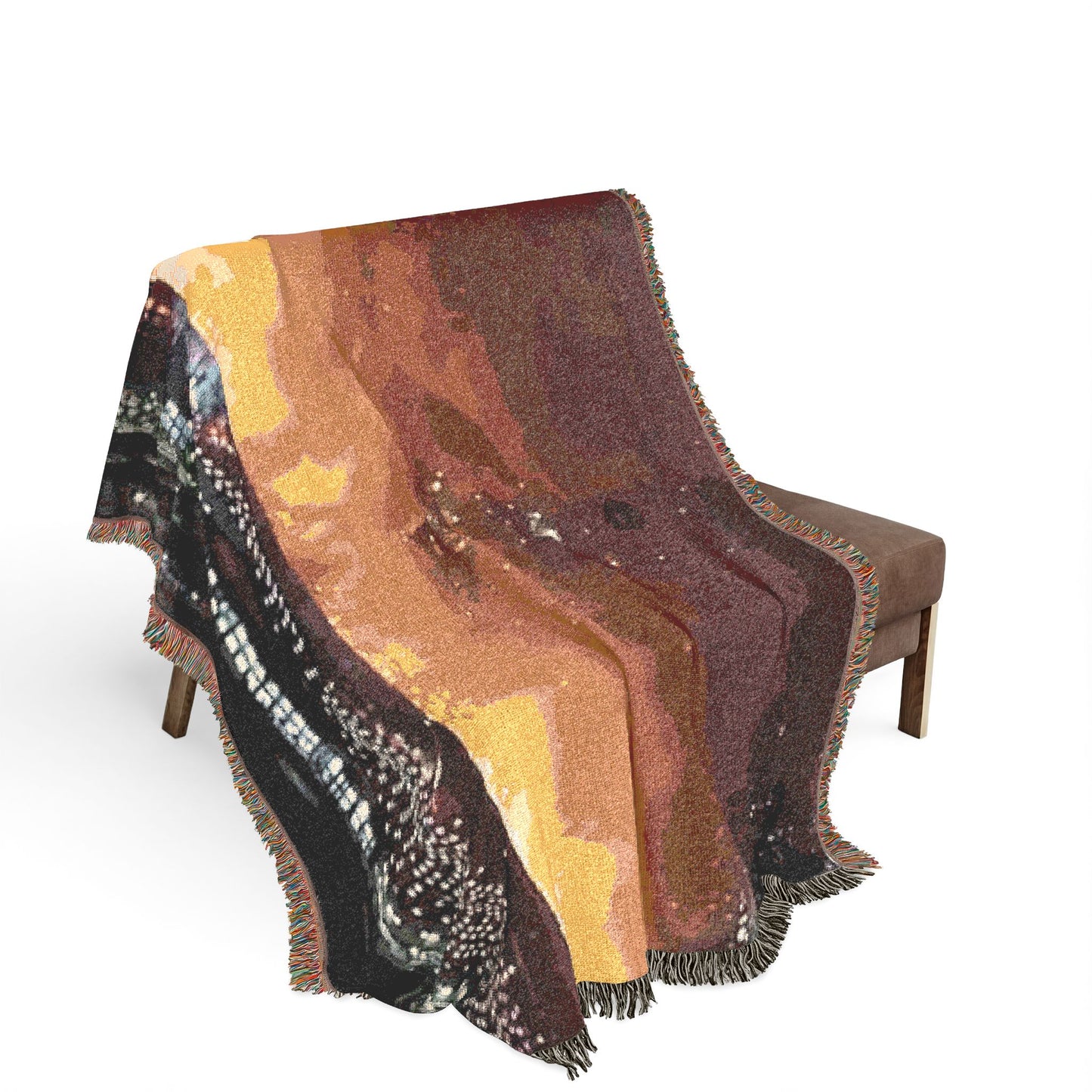 Warehouse Fire Woven Blanket | Bonfire Throw