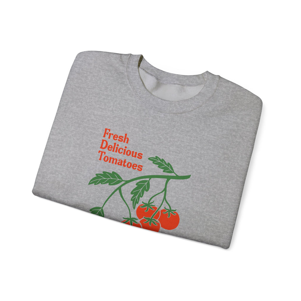 Tomato Crewneck Sweatshirt “Fresh Delicious Tomatoes” Vintage Farm Graphic