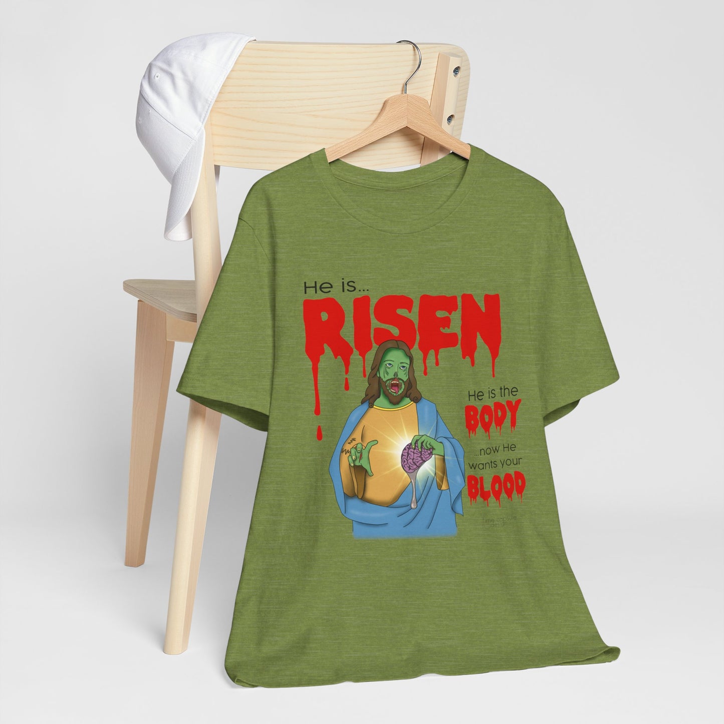 Zombie Jesus He Is Risen Shirt Unisex Jersey Tee, Easter Gift, Religious Humor Shirt, Resurrection Celebration Tee, Christian Apparel