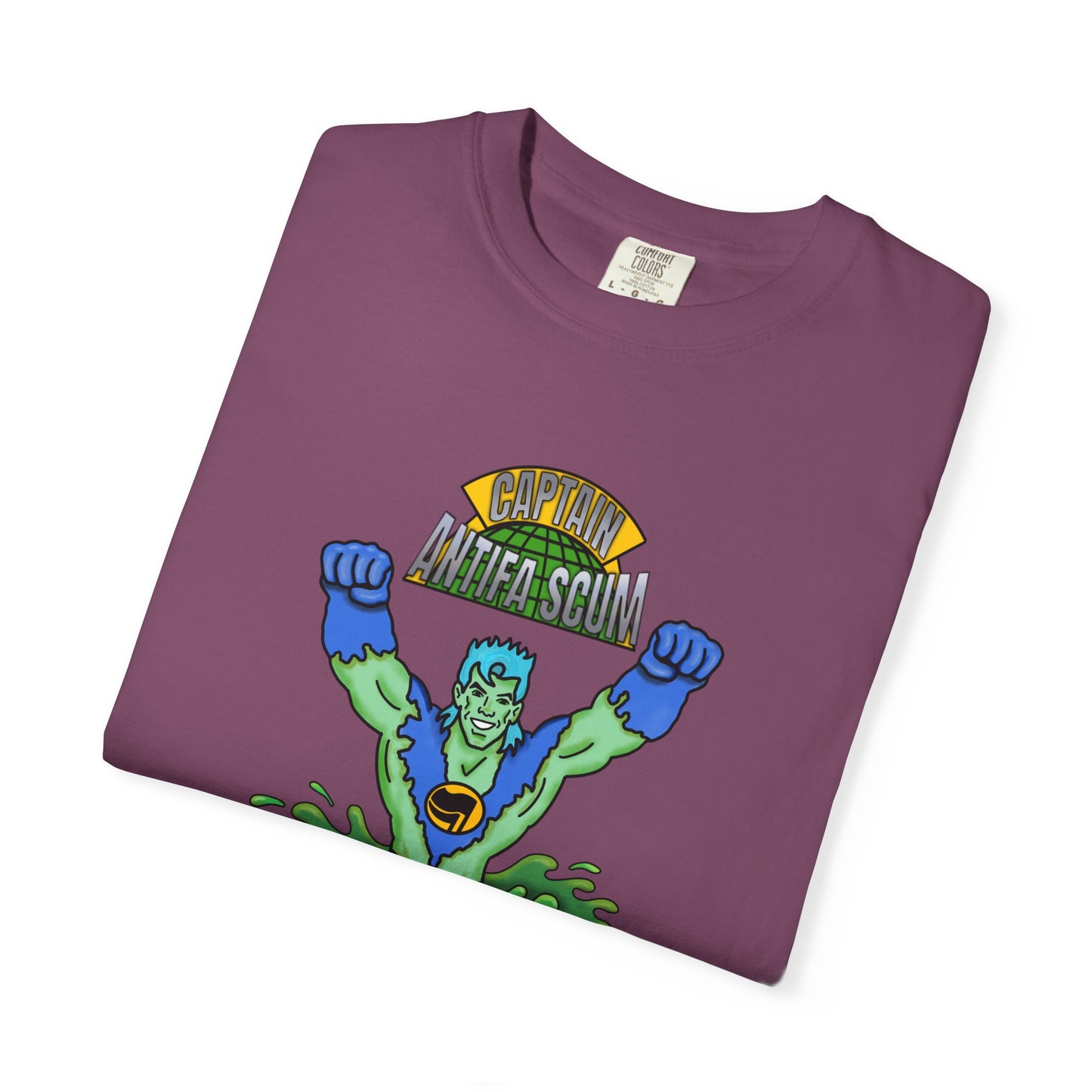 Captain Antifa Scum Reflecting Pool Algae Shirt