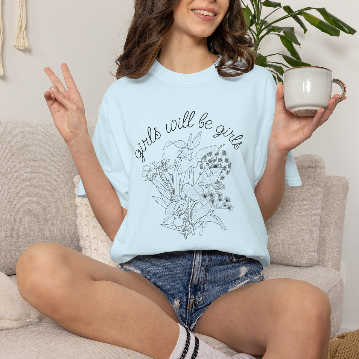 Girls Will Be Girls Floral T-Shirt
