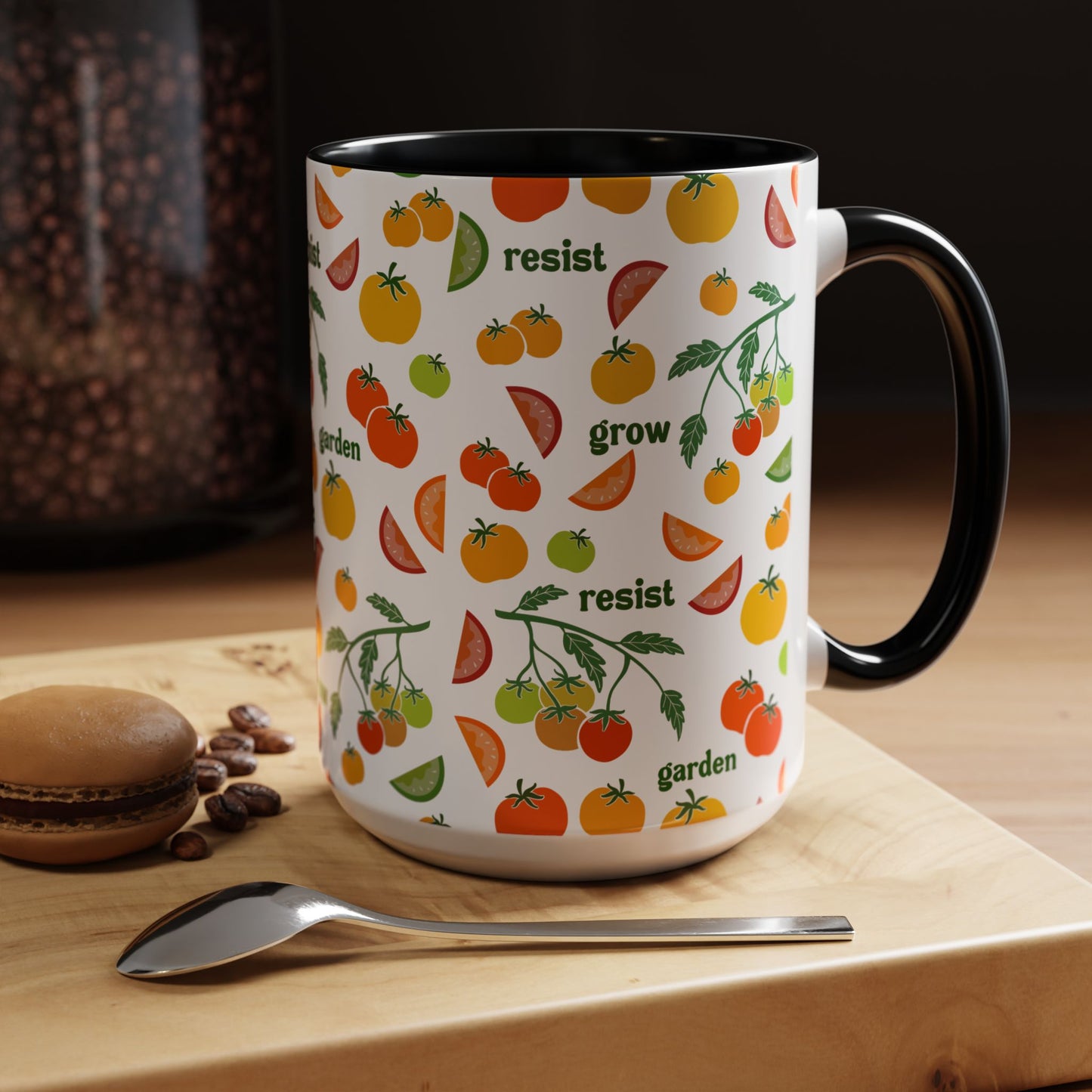 Resist Grow Garden tomatoes coffee mug | Accent Mug 11oz 15oz
