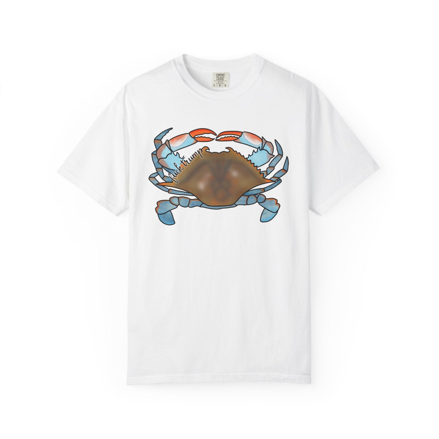 Slightly Subtle Blue Crab Graphic T-Shirt — Coastal Seafood Beach Tee