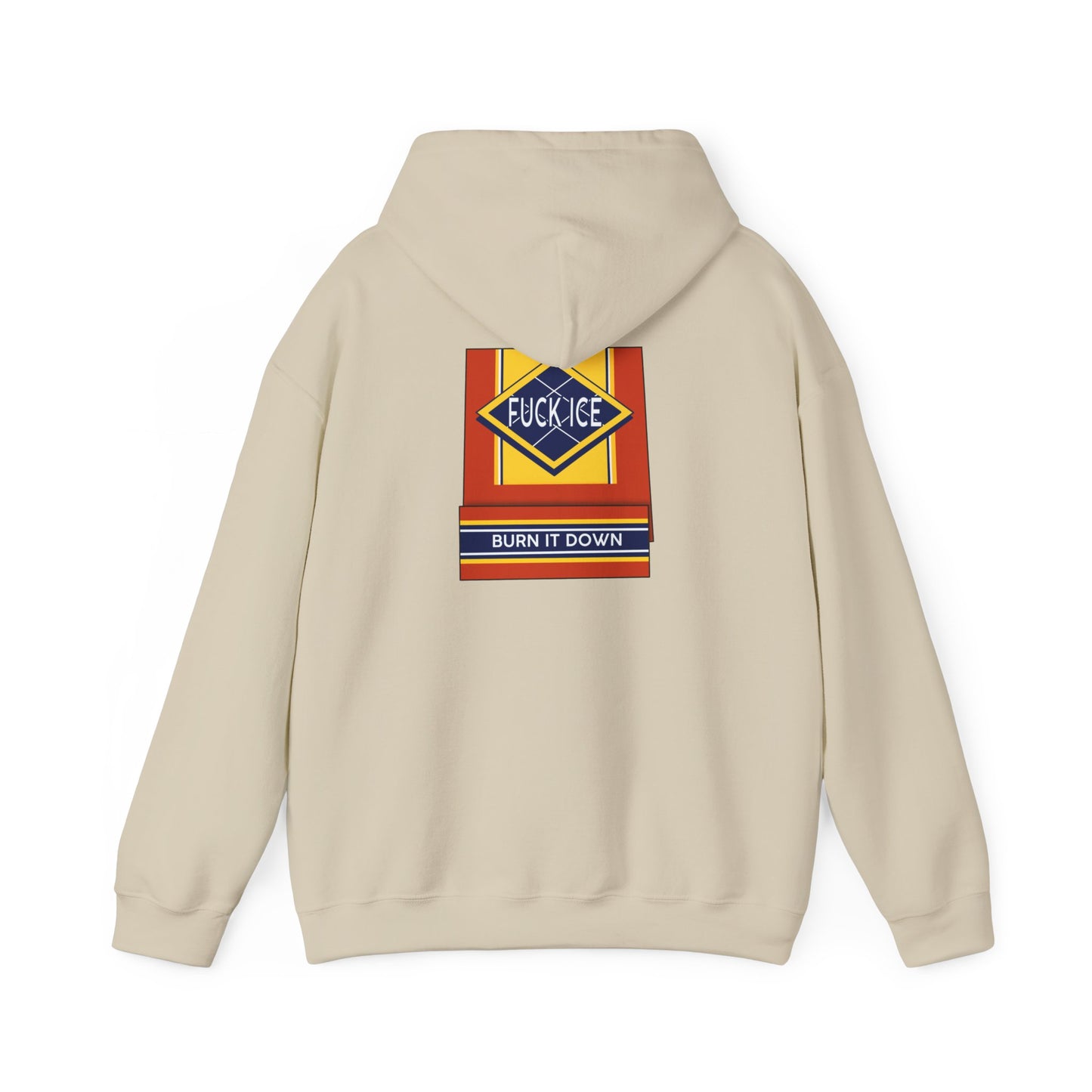 Matchbox Graphic Hoodie | Burn It Down Slogan
