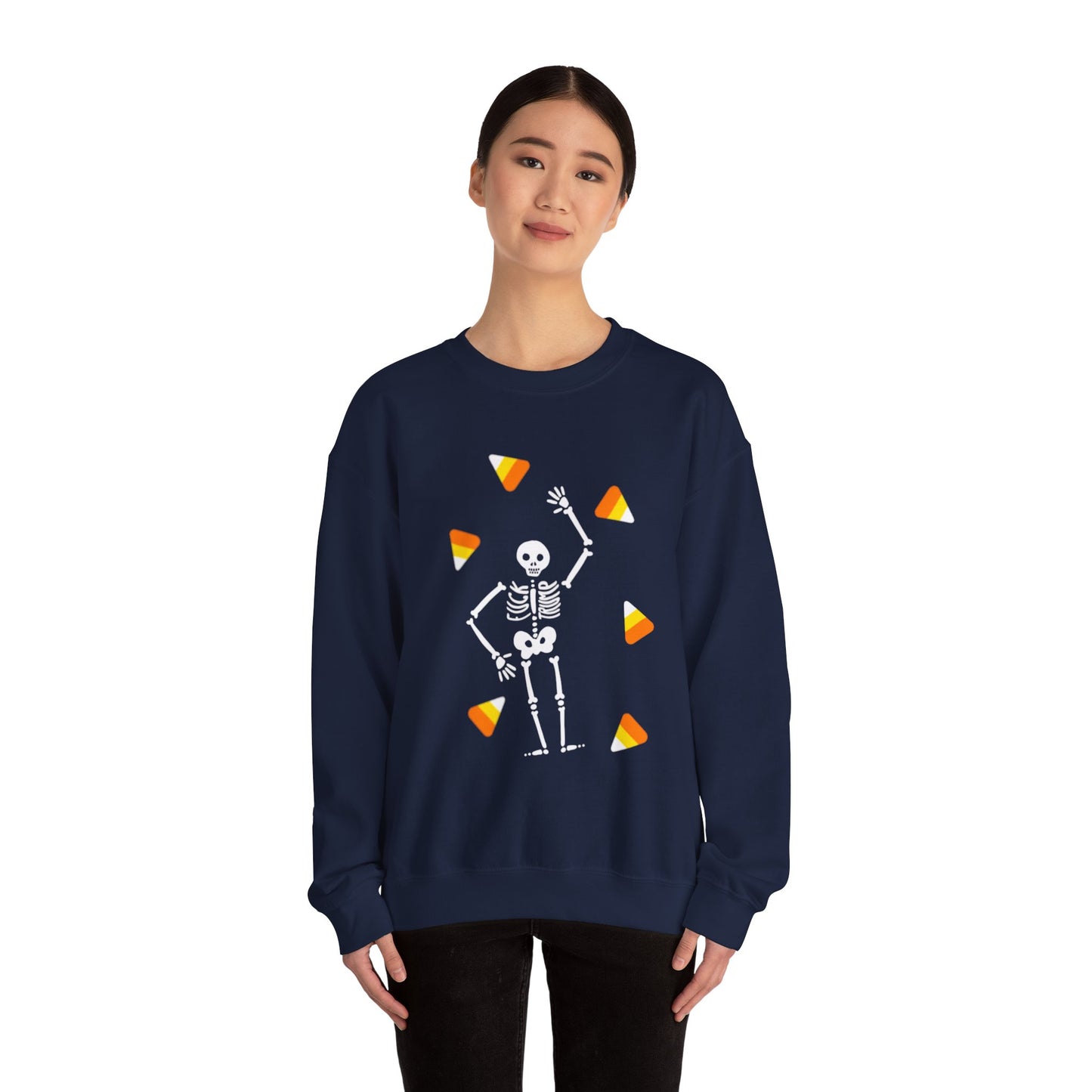 Slightly Subtle Halloween Skeleton Crewneck Sweatshirt, Trump Unisex Fall Apparel, Spooky Cozy Halloween Gift, Casual Sweatshirt Outfit