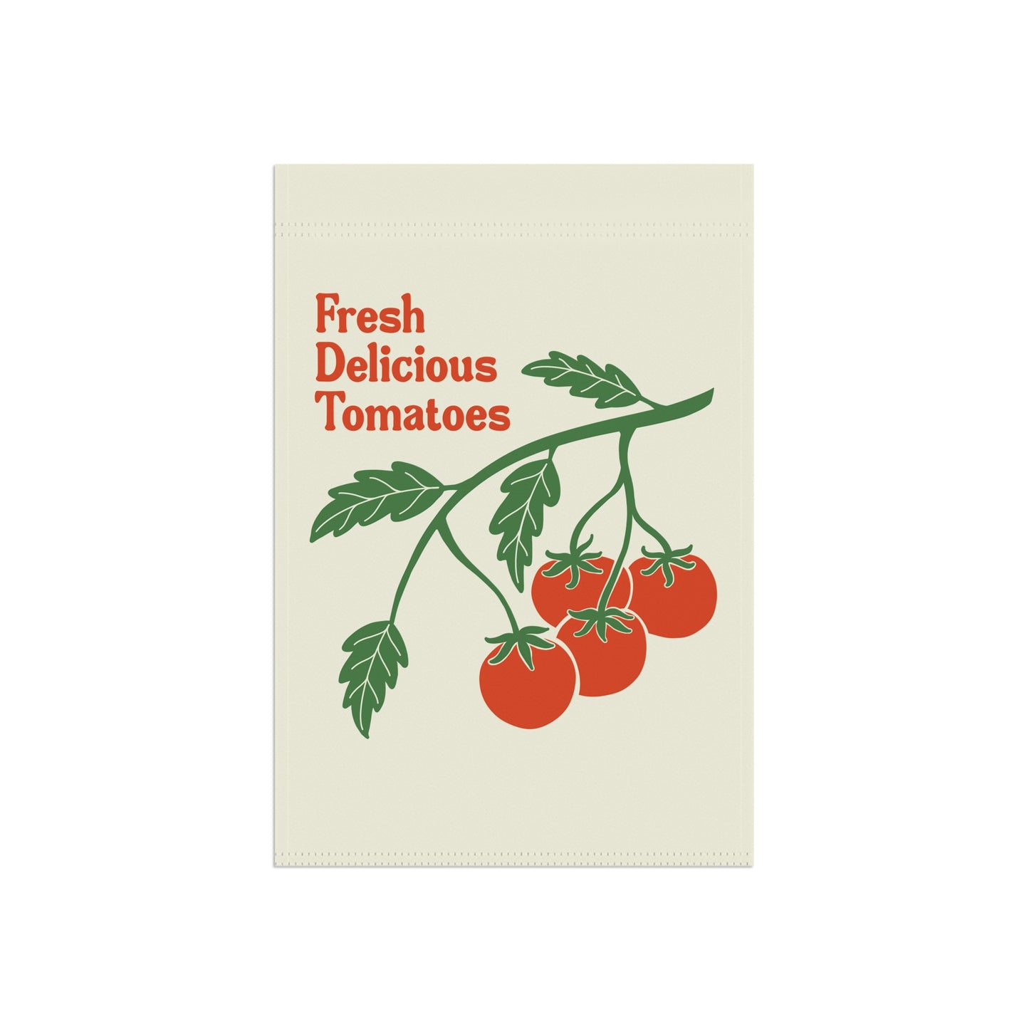 Fresh Delicious Tomatoes Garden Flag | House Banner, Tomato Illustration FDT