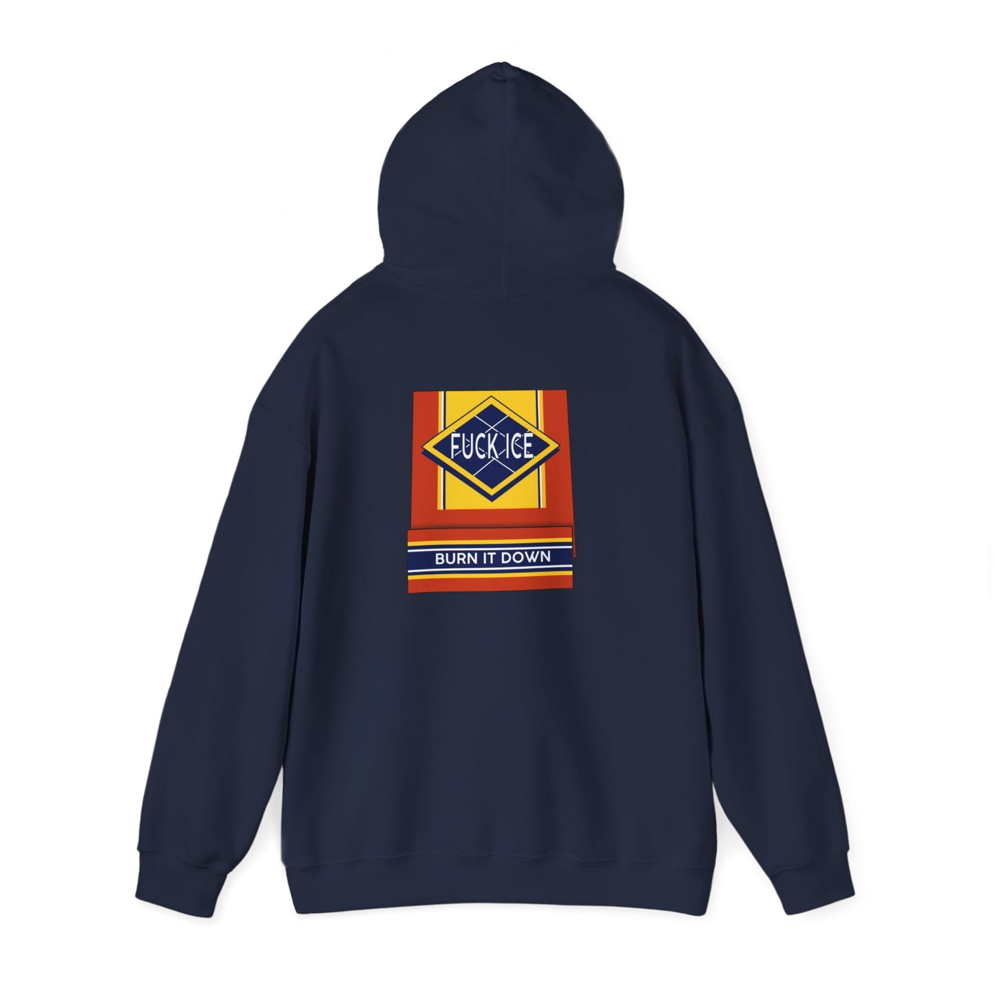 Matchbox Graphic Hoodie | Burn It Down Slogan
