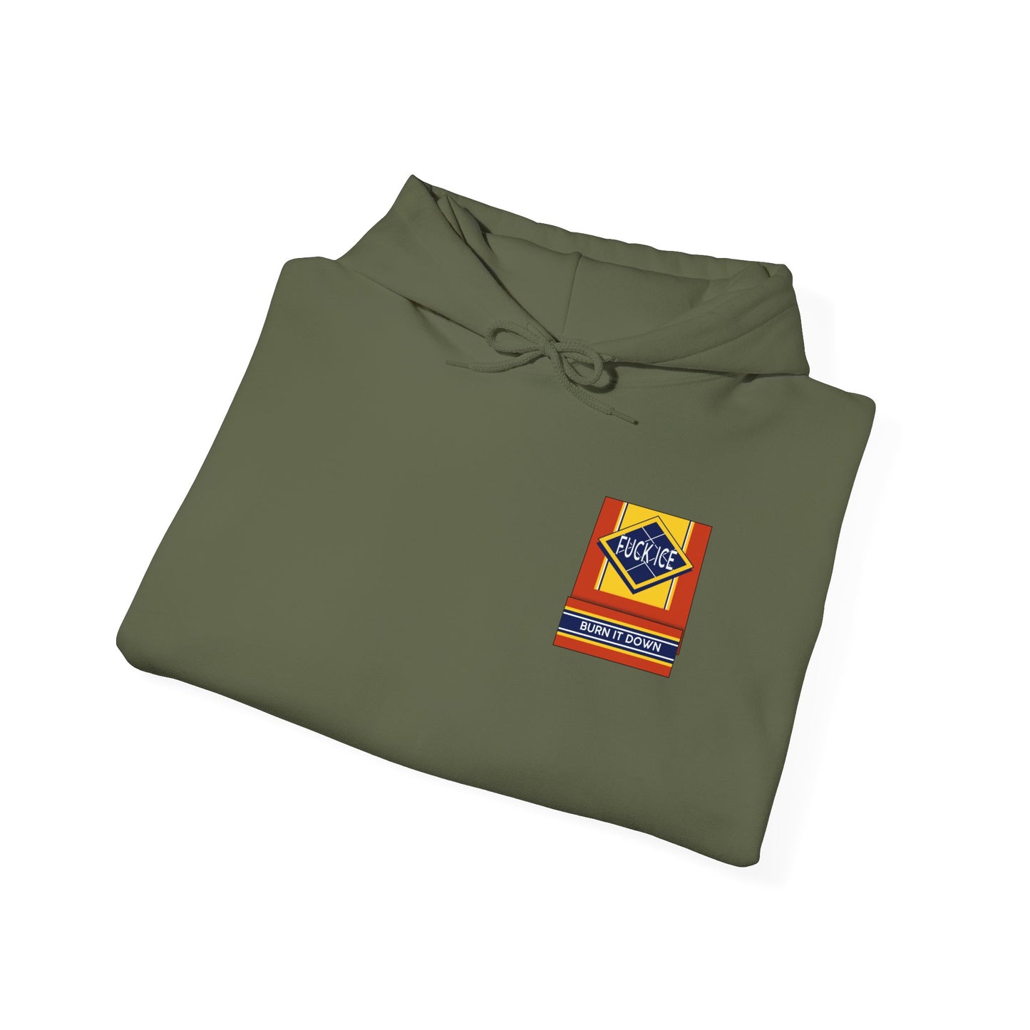 Matchbox Graphic Hoodie | Burn It Down Slogan
