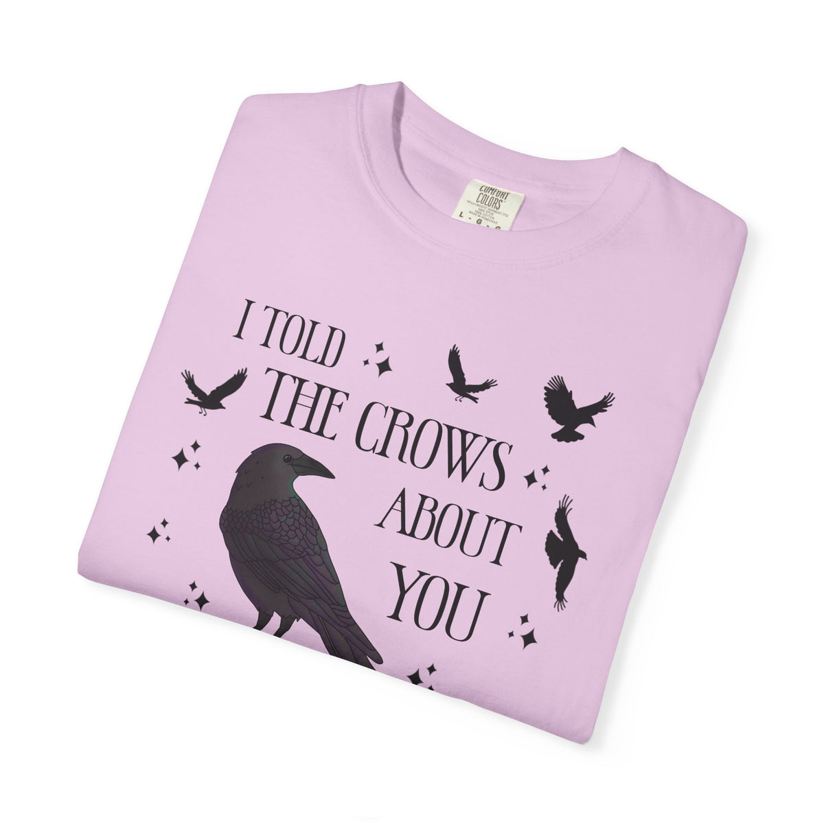 I Told The Crows About You Witchy Crow Raven Graphic Tee