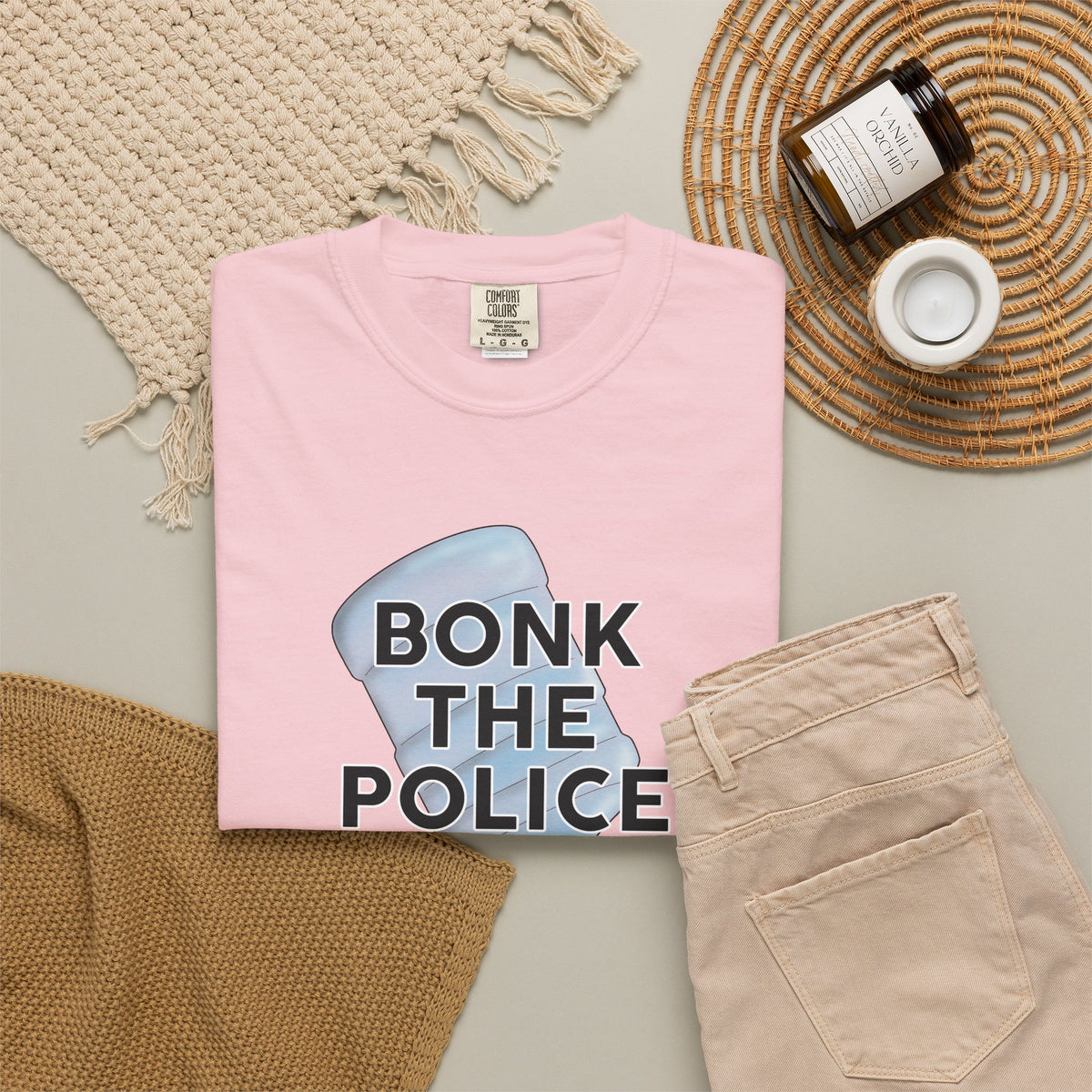 Graphic T-Shirt "Bonk the Police" Funny Meme Tee