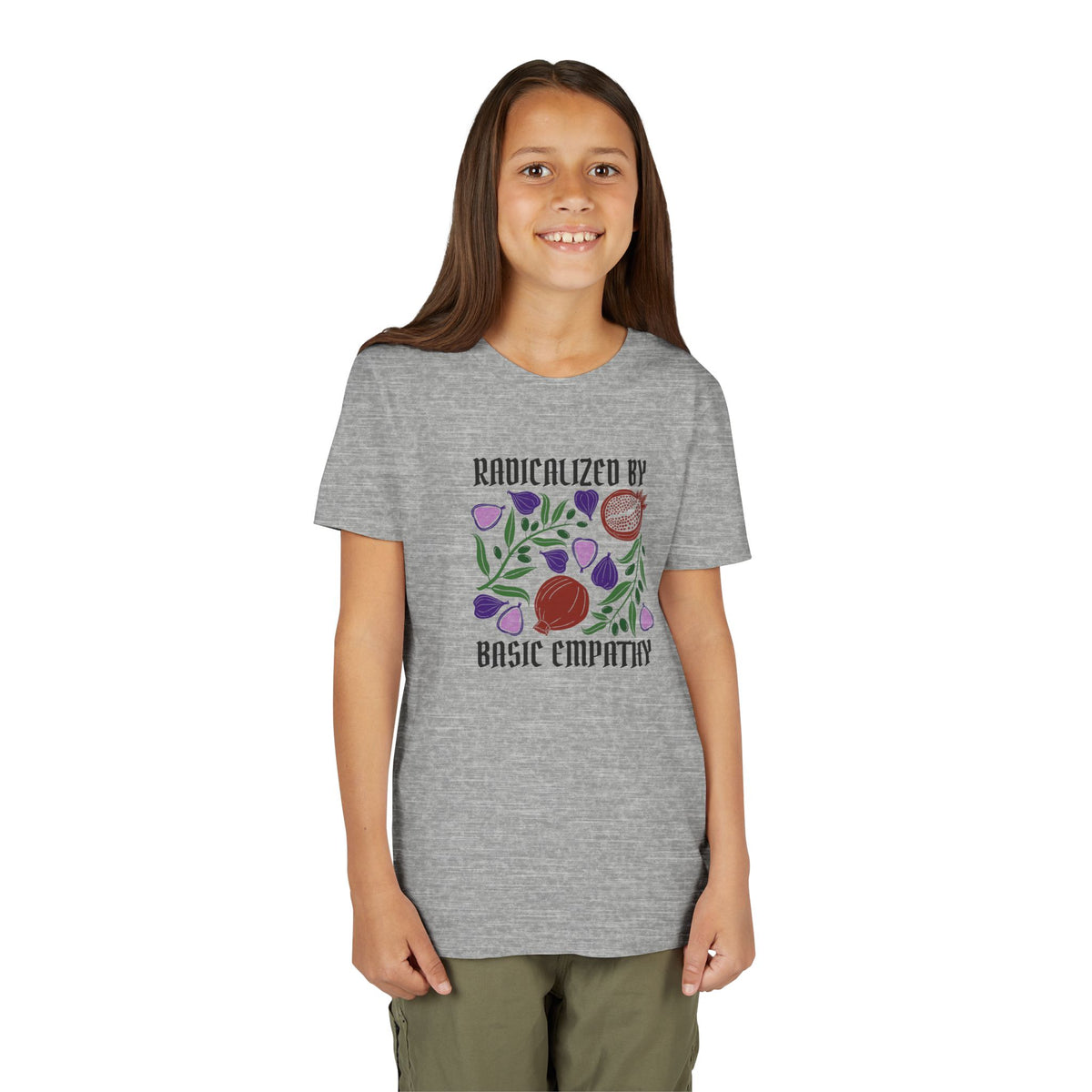 Youth Radicalized by Basic Empathy Floral Graphic T-Shirt