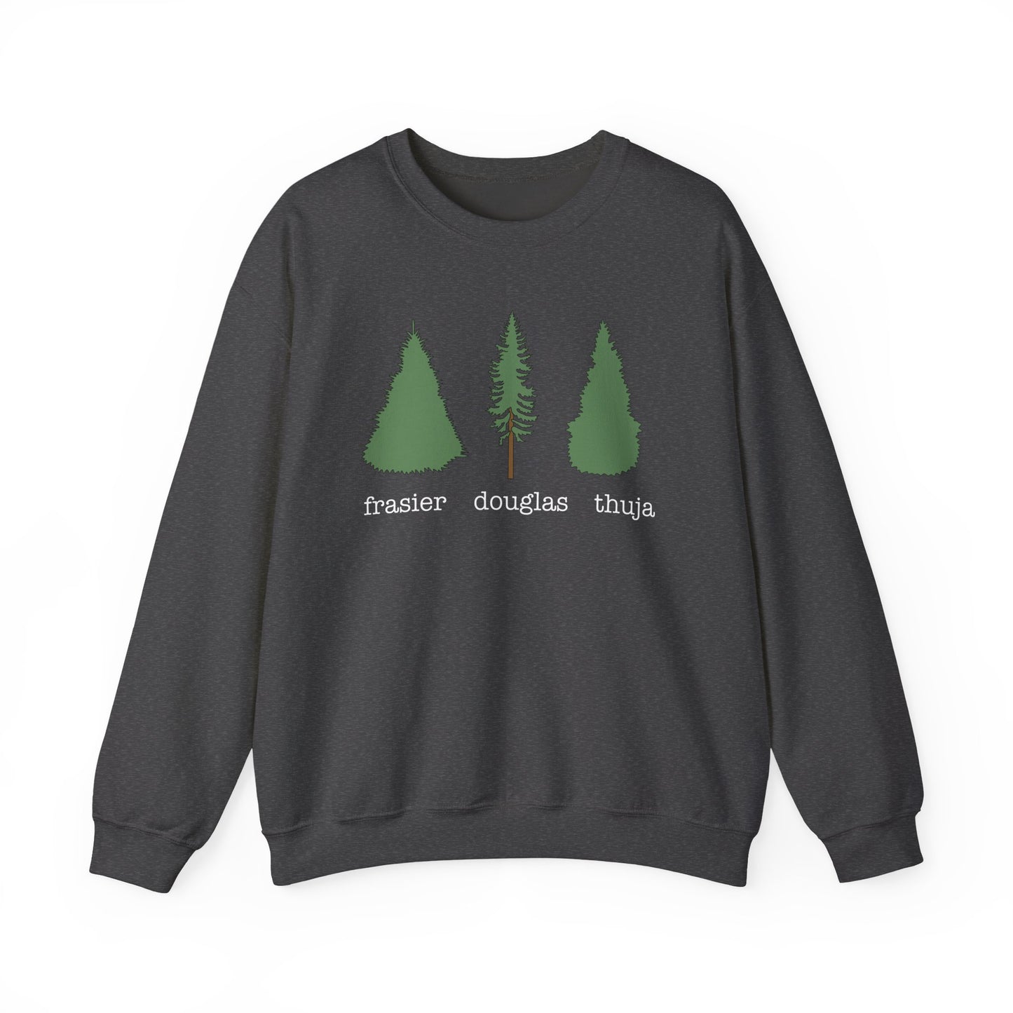 Frasier Douglas Thuja FDT Pine Tree Eco-Friendly Tree Sweatshirt, Unisex Crewneck, Nature Lover Gift, Casual Outfit, Gift for Him or Her